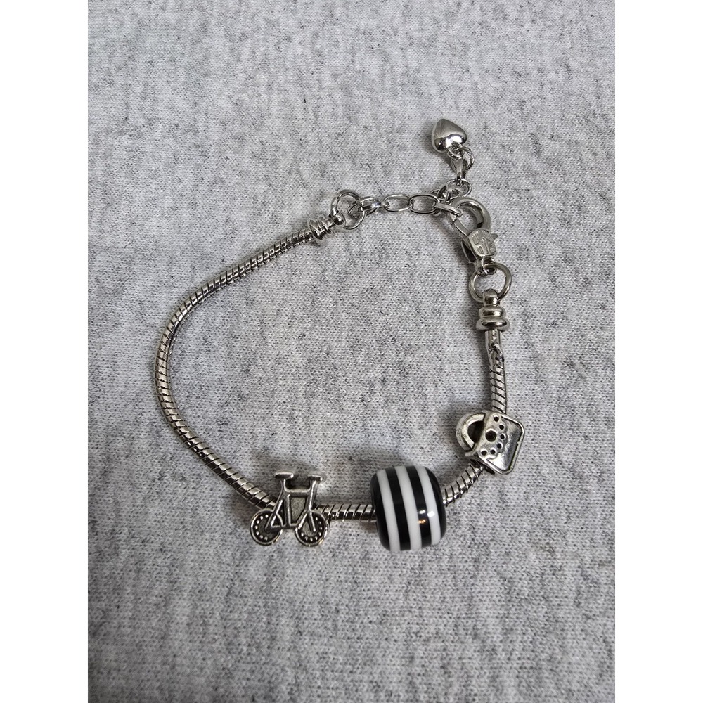 Charm‎ Braclet W/ 3 Charms, Unknown Brand But Cheap And Fun